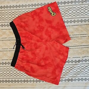 Chester Cheetos 2-Tone Black & Orange Swim Trunks Mens 3XL Summer Beach EUC
